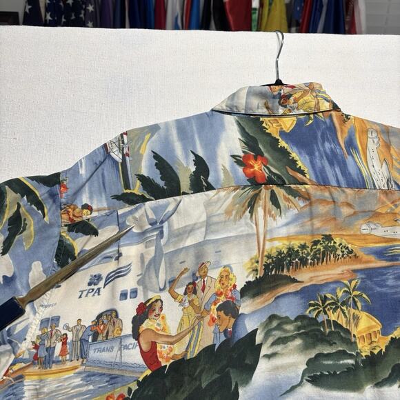 Vintage Reyn Spooner Hawaiian Shirt Mens XL Hula Girls Traditionals Volcano Luau - Picture 13 of 16